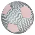 Holographic Reflective Football Silver & Pink Mosaic Panel Holographic Reflective Football Silver & Pink Mosaic Panel