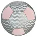 Holographic Reflective Football Silver & Pink Mosaic Panel Holographic Reflective Football Silver & Pink Mosaic Panel