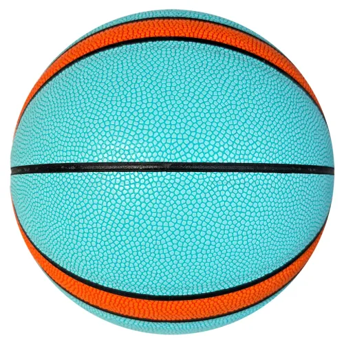 Indoor Outdoor Teal Orange Composite Leather Basketball Indoor Outdoor Teal Orange Composite Leather Basketball