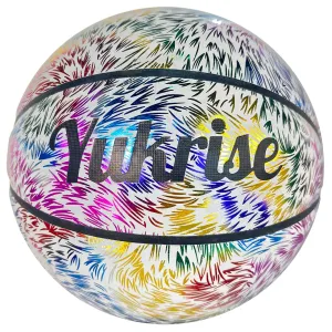 Custom Rainbow Grass Reflective Basketball